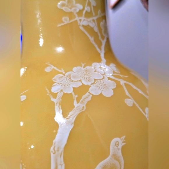 Vintage Porcelain Hand Painted Jingdezhen Zhi C. 1950s - 70s 18" Collector Piece - Picture 14 of 16